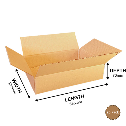 Rectangular Box 335x215x70mm 5.04L (25 Boxes) 2B-504